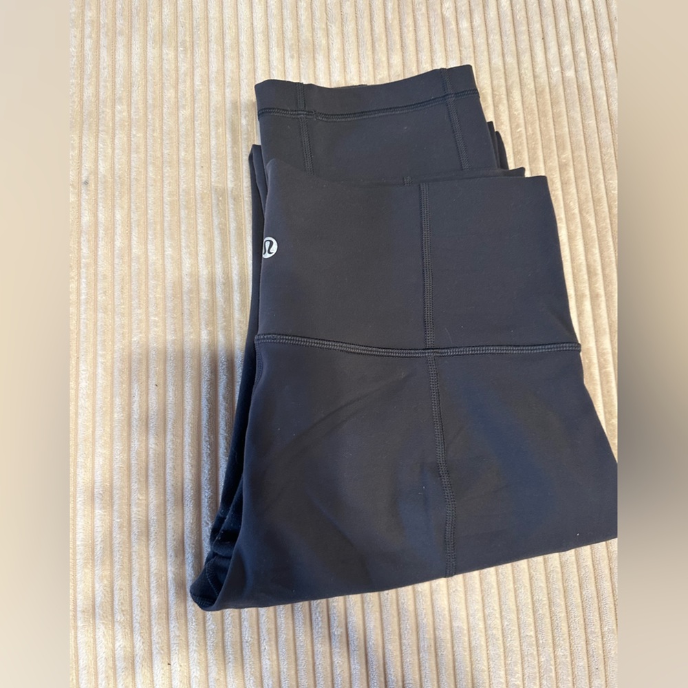 Grey mid rise lululemon leggings